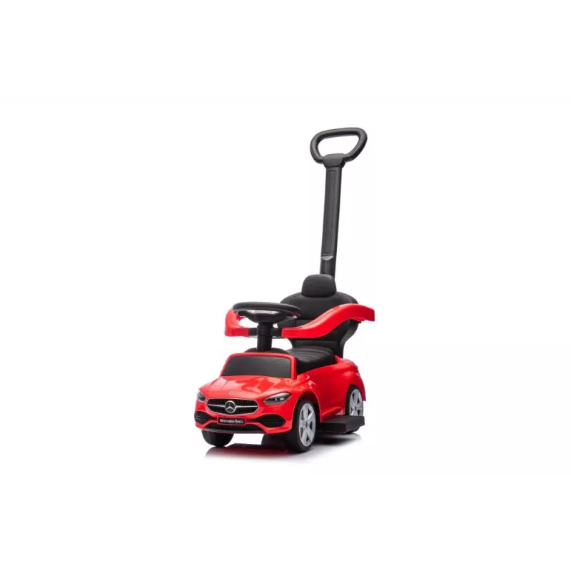 LEAN TOYS Carro de Corrida com Barra de Empurrar Mercedes 3em1 Vermelho