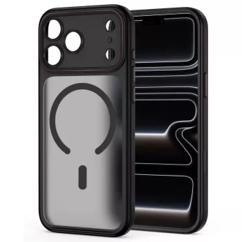 TECH-PROTECT MAGCAM MAGSAFE IPHONE 17 PRO / 18 PRO PRETO MATE/VERMELHO