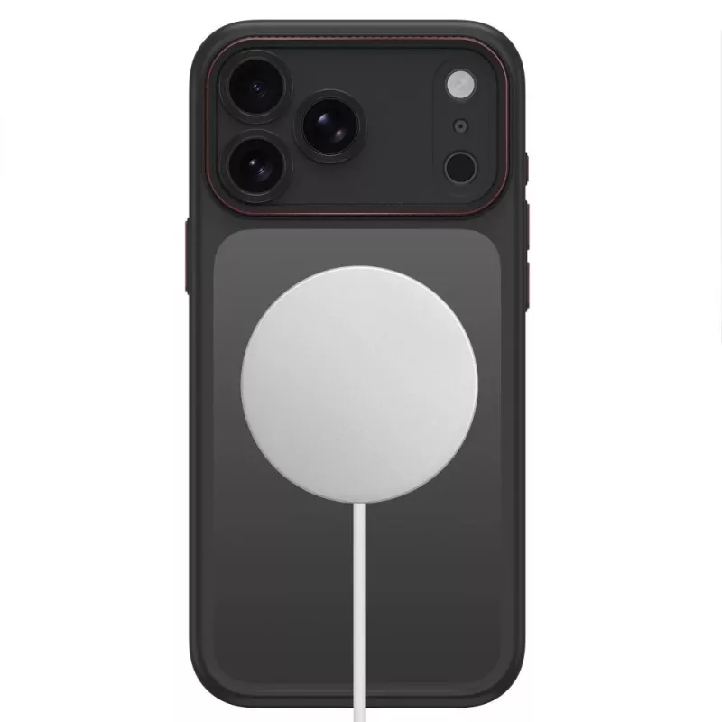 TECH-PROTECT MAGCAM MAGSAFE IPHONE 17 PRO / 18 PRO PRETO MATE/VERMELHO