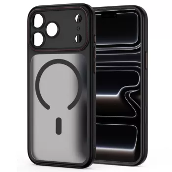 TECH-PROTECT MAGCAM MAGSAFE IPHONE 17 PRO MAX / 18 PRO MAX PRETO MATE/VERMELHO