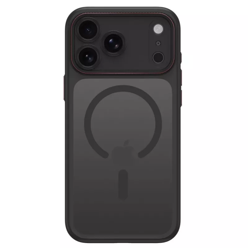 TECH-PROTECT MAGCAM MAGSAFE IPHONE 17 PRO MAX / 18 PRO MAX PRETO MATE/VERMELHO