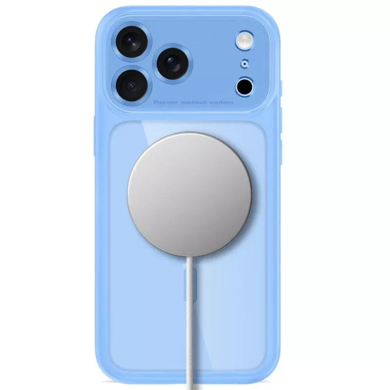 TECH-PROTECT MAGPEAK MAGSAFE CC IPHONE 17 PRO / 18 PRO AZUL-CLARO/TRANSPARENTE