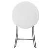 LEAN Mesa Dobrável com Bloqueio Catering Banquete Redonda Branca 80x73cm