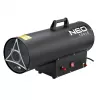 NEO TOOLS 90-085-01 Aquecedor a Gás 50 kW com Termostato, IPX4, GPL, Fluxo de Ar 1000 m³/h, Inclui Regulador e Mangueira