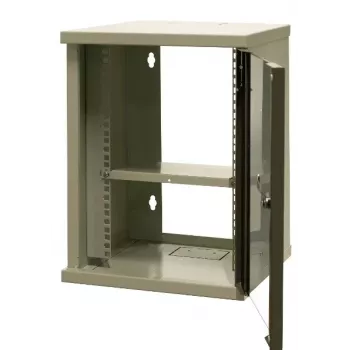 EMITER EM/SOHO-9U Armário de Rede de Parede 10 polegadas 9U com Porta de Vidro, 325×330×445 mm, Preto