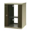 EMITER EM/SOHO-9U Armário de Rede de Parede 10 polegadas 9U com Porta de Vidro, 325×330×445 mm, Preto