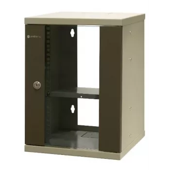 EMITER EM/SOHO-9U Armário de Rede de Parede 10 polegadas 9U com Porta de Vidro, 325×330×445 mm, Preto
