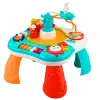 LEAN TOYS Mesa de Aprendizagem Painel Musical Interativo Piano 2 em 1 Turquesa