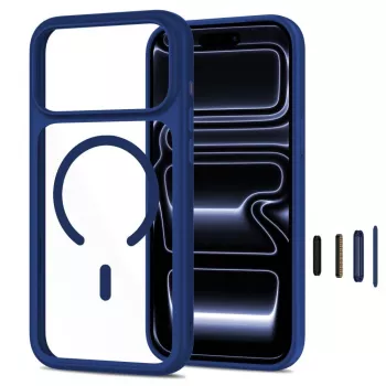 TECH-PROTECT MAGONE MAGSAFE CC + GLASS 2-PACK IPHONE 17 PRO MAX / 18 PRO MAX AZUL-ESCURO/TRANSPARENTE
