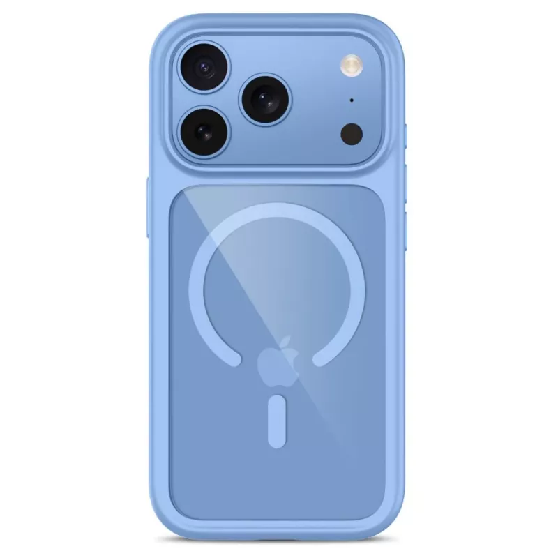 TECH-PROTECT MAGONE MAGSAFE CC + GLAS 2ER-PACK IPHONE 17 PRO / 18 PRO AZUL-CLARO/TRANSPARENTE