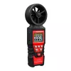 HABOTEST HT625B anemómetro digital com USB, medidor de velocidade do vento/temperatura/volume de ar, LCD iluminado, sensor de roda de pás externo