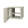 EMITER EM/AH6512 Armário de rede de parede 12U, 600×550×635 mm, porta de vidro