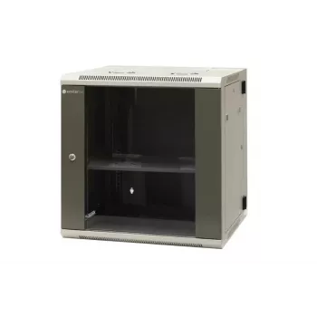 EMITER EM/AH6512 Armário de rede de parede 12U, 600×550×635 mm, porta de vidro