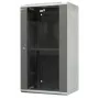 EMITER EM/AP6422 Armário rack de parede 22U 600x450x1083mm com porta frontal de vidro
