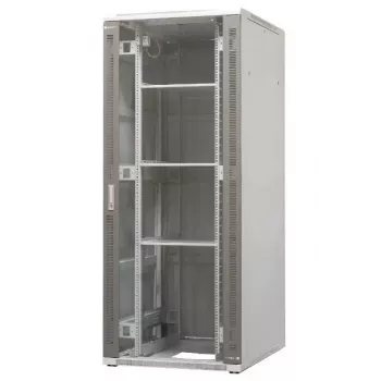 EMITER EM/SH05D-8042 Armário servidor autónomo 42U 800x1000x1980mm porta de vidro/aço preta