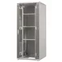 EMITER EM/SH05D-8042 Armário servidor autónomo 42U 800x1000x1980mm porta de vidro/aço preta