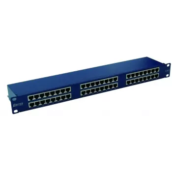 EMITERNET PATCHPANEL 19, 48XRJ45 STP CAT.6 (1U) COM BANDEJA, AZUL