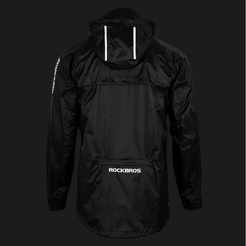Rockbros YPY013BK2XL Casaco de chuva respirável corta-vento XXL – preto