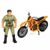 Conjunto base de investigação de dinossauros da LEAN TOYS com figuras de dinossauros, torre, jaula e acessórios