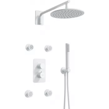 Conjunto de duche termostático encastrado DEANTE com BOX - com chuveiro de mão