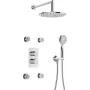 Conjunto de duche termostático encastrado DEANTE com sistema BOX - com chuveiro de mão