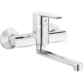 Misturadora de lavatório de parede DEANTE Arnika BFC 050M cromada