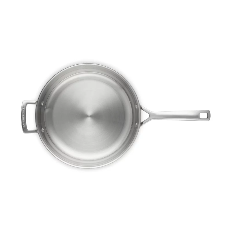 Frigideira de aço inoxidável de 3 camadas LE CREUSET sem revestimento Ø28 cm
