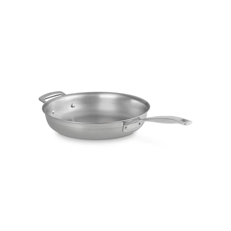 Frigideira de aço inoxidável de 3 camadas LE CREUSET sem revestimento Ø28 cm