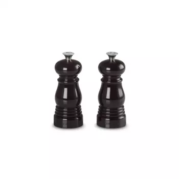 Conjunto de saleiro e pimenteiro Le Creuset 11 cm preto
