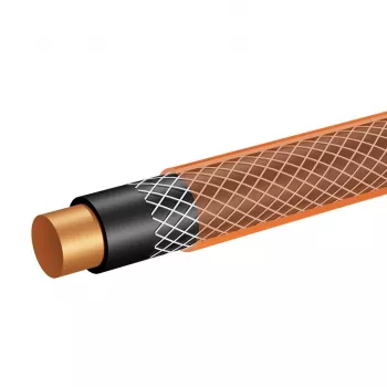 NEO TOOLS 15-802 Mangueira de jardim 1/2 polegadas x 50 m de 4 camadas, pressão de rebentamento 25 bar, resistente a UV e algas, anti-dobra, PVC flexível, verde