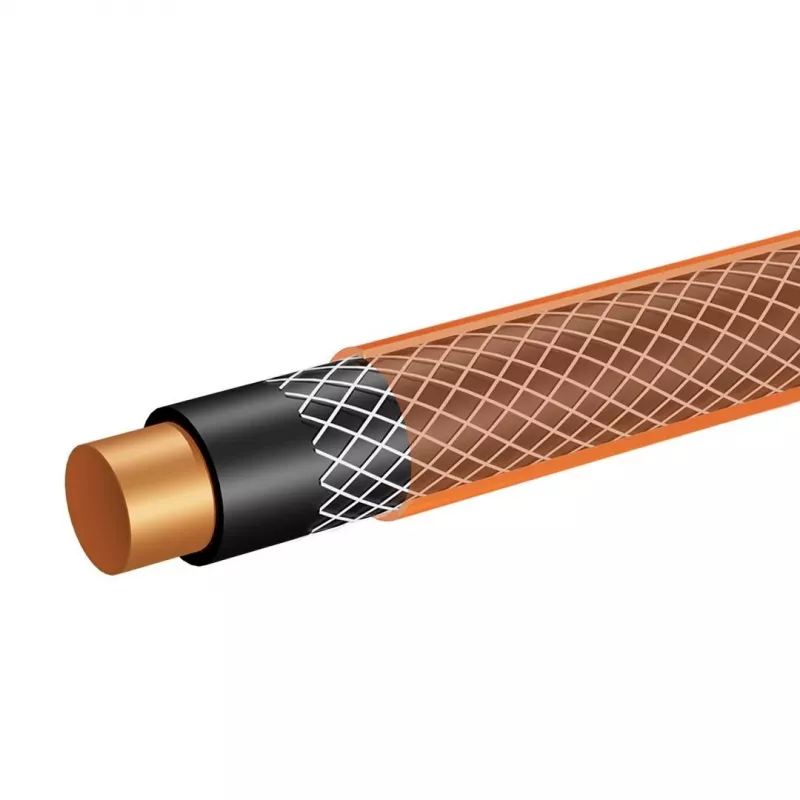 NEO TOOLS 15-802 Mangueira de jardim 1/2 polegadas x 50 m de 4 camadas, pressão de rebentamento 25 bar, resistente a UV e algas, anti-dobra, PVC flexível, verde