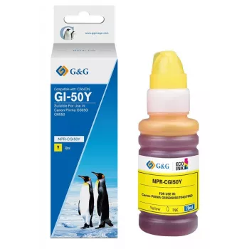 G&G Cartucho de recarga Canon GI-50 Y/3405C001 amarelo (70 ml)