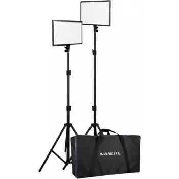 Nanlite LUMIPAD 25 2KIT Kit de painel LED Bi-Color com tripés e bolsa