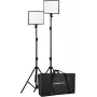Nanlite LUMIPAD 25 2KIT Kit de painel LED Bi-Color com tripés e bolsa