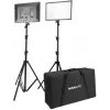 Nanlite LUMIPAD 25 2KIT Kit de painel LED Bi-Color com tripés e bolsa