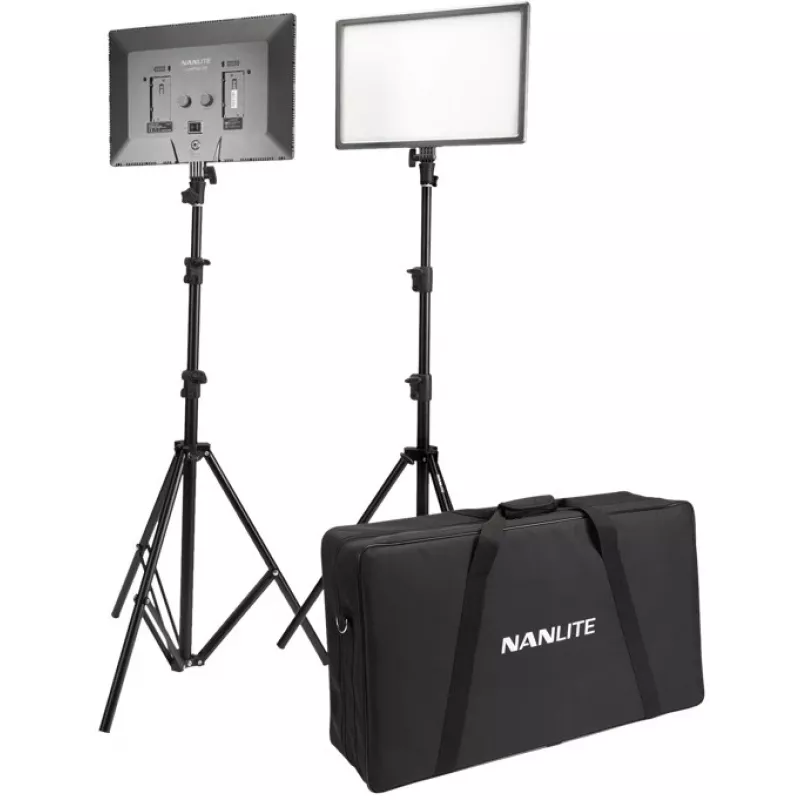Nanlite LUMIPAD 25 2KIT Kit de painel LED Bi-Color com tripés e bolsa