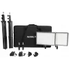 Nanlite LUMIPAD 25 2KIT Kit de painel LED Bi-Color com tripés e bolsa