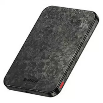 Powerbank SHARGE CarbonMag 5K, 15W Qi, 20W USB-C - 5.000mAh, preto