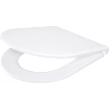 Assento de sanita fino DEANTE CGN_6SOZ com fecho suave e libertação rápida, forma D, branco