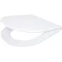 Assento de sanita fino DEANTE CGN_6SOZ com fecho suave e libertação rápida, forma D, branco