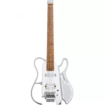 DONNER-HUSH-X-LIVE-WHITE - Guitarra elétrica com altifalante incorporado
