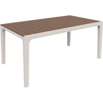 Mesa de jardim Keter Harmony branco/bege 29201231587
