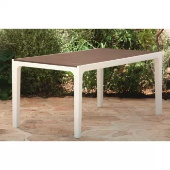 Mesa de jardim Keter Harmony branco/bege 29201231587