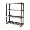 Estante KETER Fused de 4 níveis 122,1x45,7x152,4 cm preto