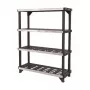 Estante KETER Fused de 4 níveis 122,1x45,7x152,4 cm preto