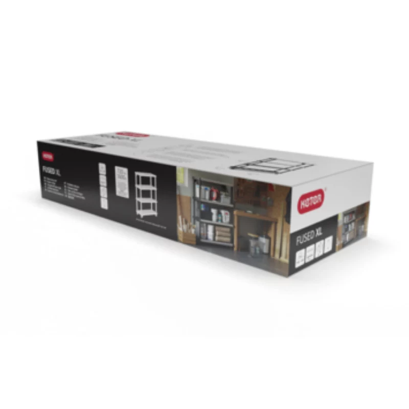 Estante KETER Fused de 4 níveis 122,1x45,7x152,4 cm preto
