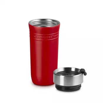 Copo térmico LE CREUSET ON THE GO 350 ml vermelho