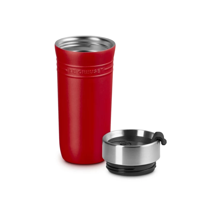 Copo térmico LE CREUSET ON THE GO 350 ml vermelho
