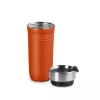 Copo térmico LE CREUSET ON THE GO 350 ml laranja