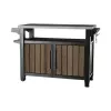 Mesa de grelhador KETER Deco Unity XL 207L tom nogueira